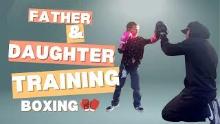 Amora Trains With Dad 🥊