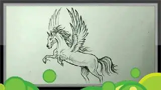 Amazing Pencil Drawing A Beautiful Flying Horse Easy
