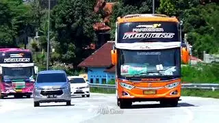 Hunting Bus Di Jalan Tol Pagi Tadi
