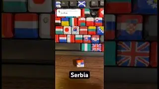 Drawing the flag of Serbia 🇷🇸 on a keyboard #shorts #trending #art #serbia