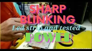 HOW TO REPAIR BLINKING POWER   INDICATOR SHARP 32 