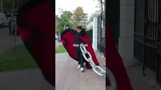 Walking His Massive Dog With a Big Chain 😳