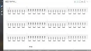 The Offspring - Gone Away (LEAD GUITAR TAB PLAY ALONG)