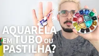 Materiais para Aquarela - Aquarela em Tubo e Pastilha | Rodrigo Falco