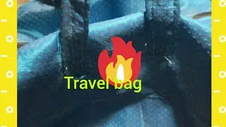 Travel bag cutting and stitching at home/stitching foam and rubber sheet/Priyanka vlogs 
