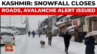 Heavy Snowfall Hits Kashmir Valley, Avalanche Warning Issued for Upper Reaches