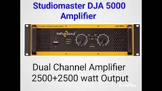 Studiomaster DJA 5000 Amplifier Price & Output 