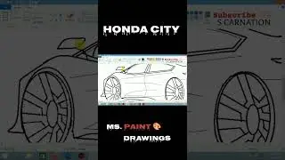 Honda City Car drawing #trading #ytshort #cardesign #draw #sketch #hondacity #mspaintdrawing #shorts