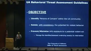 2018GTA Behavioral Threat Assessment at UA