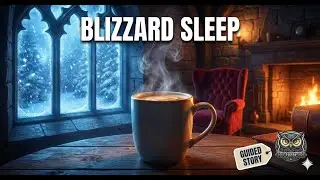 HEAVY BLIZZARD at The Lion&rsquo;s Tower ⚡ Sleep Story for Wizards (Warm Fire & Snow)
