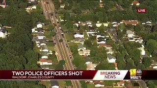 2 police officers shot in Charles County