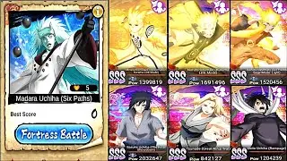 NxB Nv : AOM NO.15 All Fortres Battle Stage 1-6 GamePlay // Naruto X Boruto Ninja Voltage