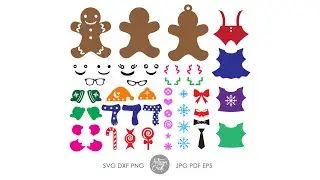 Gingerbread SVG Cut Files, Christmas SVG