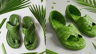 SECRET to Making Coconut Sandals from Green Coconut  Leaves - Best coconut compilation