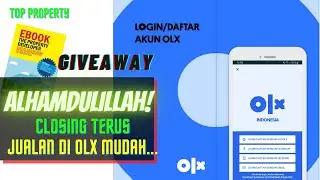 Cara Daftar Olx dengan Hp Android TERBARU Mudah | Jual Property di OLX | GIVEAWAY FREE EBOOK #1