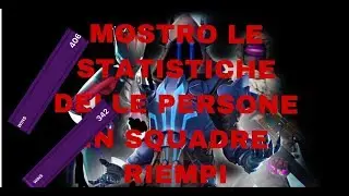 Mostro le statistiche delle persone a squadre riempi