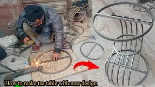 Unique & Fancy Table Design Making||How To Make Iron Tea Table With glass Top|| Table Design Idea