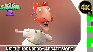 Nickelodeon All-Star Brawl 2 Nigel Thornberry Arcade Mode (Hardest - No Losses)
