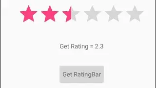 How to Create Rating Bar in Android Studio | RatingBar | Android gyan