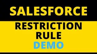 Restriction Rule - DEMO #Salesforce | #Salesforce Interview Question