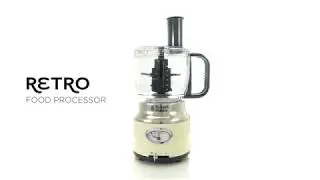 RUSSELL HOBBS Retro Food Processor - Creme (25182-56)