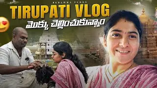 TIRUPATI VLOG//మొక్కు చెల్లించుకున్నాం//అనుకునది ఒకటి అయినది ఒకటి// #tirupatibalajitemple