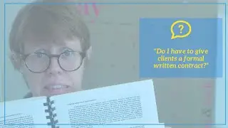 Do I have to give clients a formal written contract?