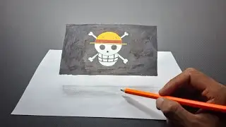 Draw Like a Pro! Easy Tutorial for Drawing One Piece's Luffy, Pirate Flag, and Straw Hat Logo