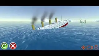 The white star line ships sinking but reversed for the olympic and britannic!