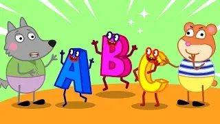 Learn Your ABC's with Wolfoo and Puggy Makes DIY Alphabet Flashcard | Pug Family Cartoon