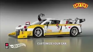 Le V&eacute;hicule Audi R8 LMS Mattel Brick Shop Hot Wheels est chez Smyths Toys !