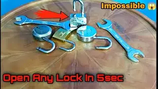 Open Lock Without Key in 5sec | Crazy Anurag |