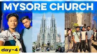 Mysore church | st philomena church mysore | 25 december christmas day | shine reza vlogs | DAY-4