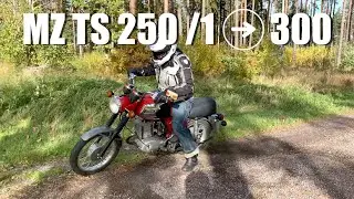 MZ TS 250/1 mit 300 ccm, Erste Tour und erster Eindruck