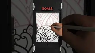 Art Tip 55: Set Aside Time For Self-Reflection | Procreate Mandala | iPad Pro Drawing #art #shorts