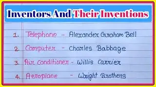 inventer or innovations list|top inventions|amazing inventions you must see|Data Education|