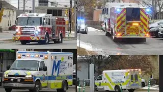 Middlesex-London Paramedic Service & London Fire - 1500, E1, 1396 and 1184 Responding