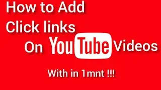 How to add clickable links on youtube video | യൂട്യൂബ് വിഡിയോയിൽ മറ്റൊരു വീഡിയോ ലിങ്ക് ആഡ് ചെയ്യാം
