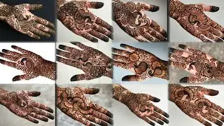 Unique mehndi design front hand simple 😄| trending mehndi design 2025 |new mehndi design simple