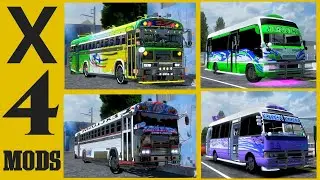 🤯💥SORPRENDENTE LIBERACI&Oacute;N X4 MODS ESTILO EL SALVADOR💯🇸🇻🌟 Mods Para Proton Bus Simulator‼️