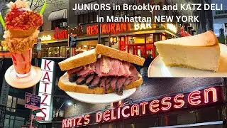 JUNIORS in Brooklyn and KATZ DELI in Manhattan NEW YORK