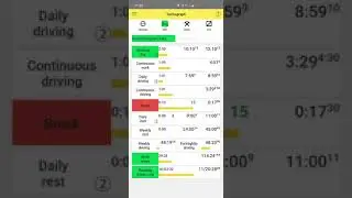 Tachograph.  The drivers app. What I use to work out my days driving - Demonstration