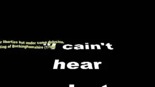I cain't hear what you're sayin' cause what you're doin' talk too loud