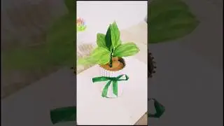 DIY Aesthetic flower vase /Pinterest Inspired Room Decor ##shortvideo #diy #trending #craft