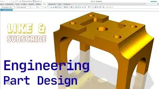 Engineering part design in Siemens NXcad #nxcad #nxcad #support #suscribete #3ddesign 
