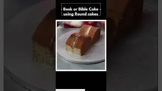 this BAKER used only Round cakes to make a Book Cake (Bible cake idea)