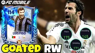 ICON RW 109 LUIS FIGO IS THE DRIBBLING GOD IN FC MOBILE 🥶 BEST RW??#fcmobile