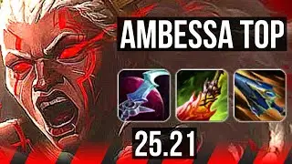 AMBESSA vs AATROX (TOP) | 16/1/11, 58k DMG, Legendary | NA Grandmaster | 25.21