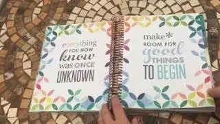 Erin Condren New 2017 Life Planner Walkthrough Rose Gold Colourful Horizontal