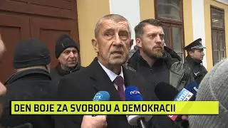 Je důležit&yacute;, přinesl n&aacute;m svobodu, řekl Babi&scaron; k 17. listopadu. Hanba, volali odpůrci